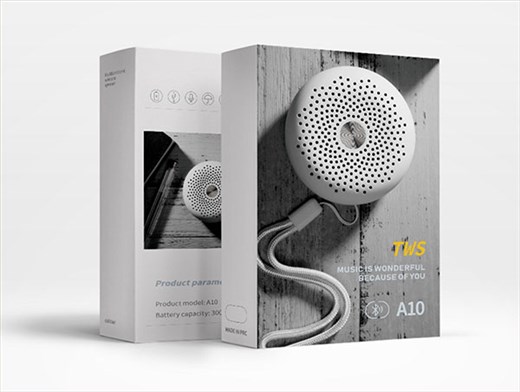 迷你藍(lán)牙智能音箱包裝彩盒設(shè)計定制