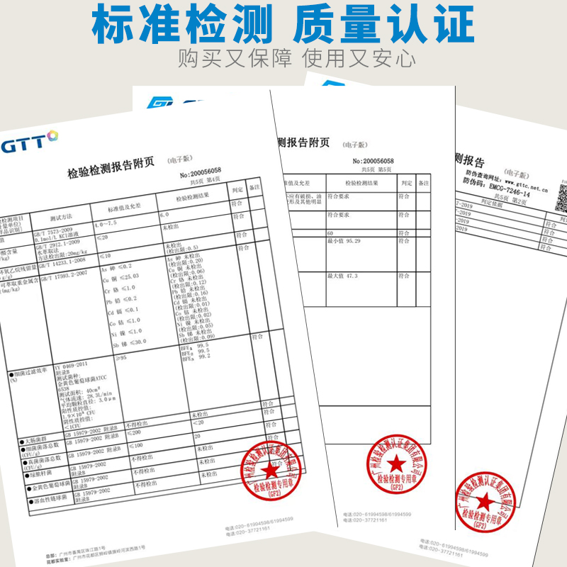 口罩檢驗(yàn)合格證書