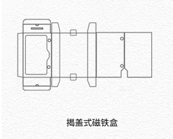 揭蓋式磁吸盒
