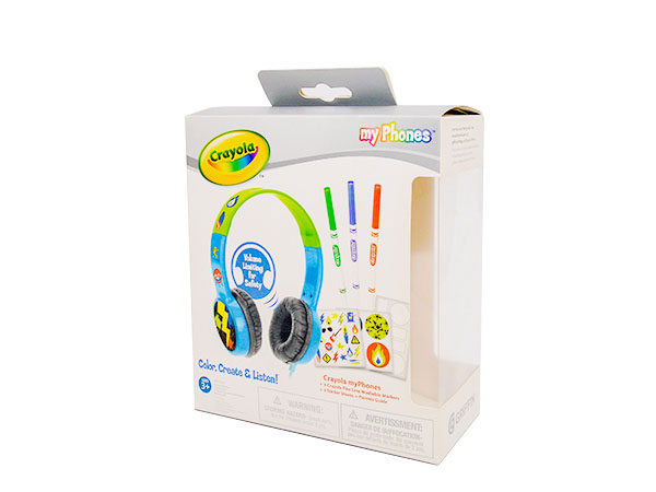 兒童頭戴式耳機(jī)包裝，數(shù)碼3C產(chǎn)品包裝彩盒