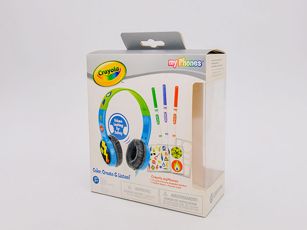 兒童頭戴式耳機包裝，數(shù)碼3C產(chǎn)品包裝彩盒