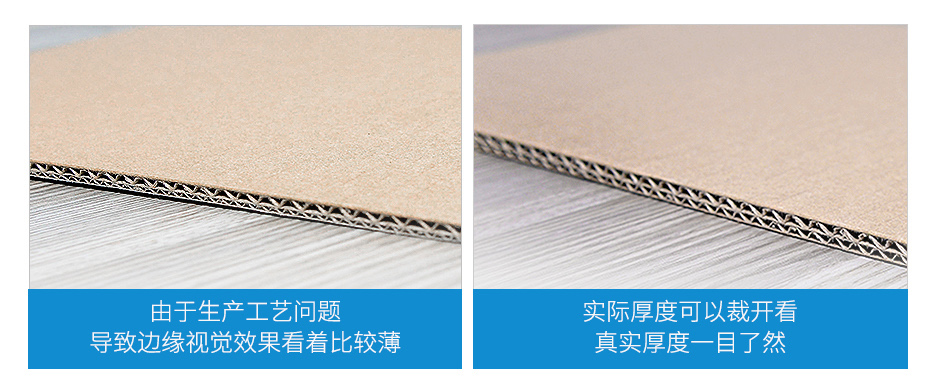 瓦楞紙箱廠家紙樣厚度