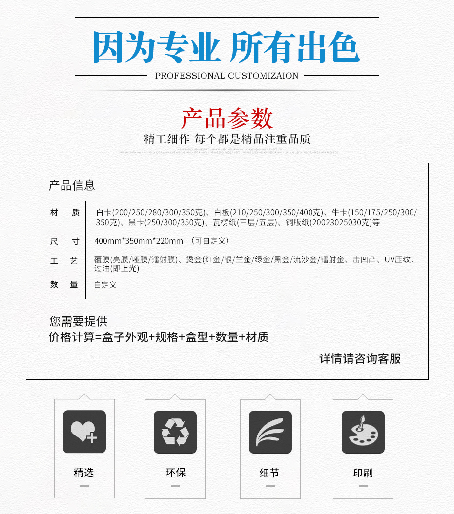 咖啡機彩盒包裝參數(shù)