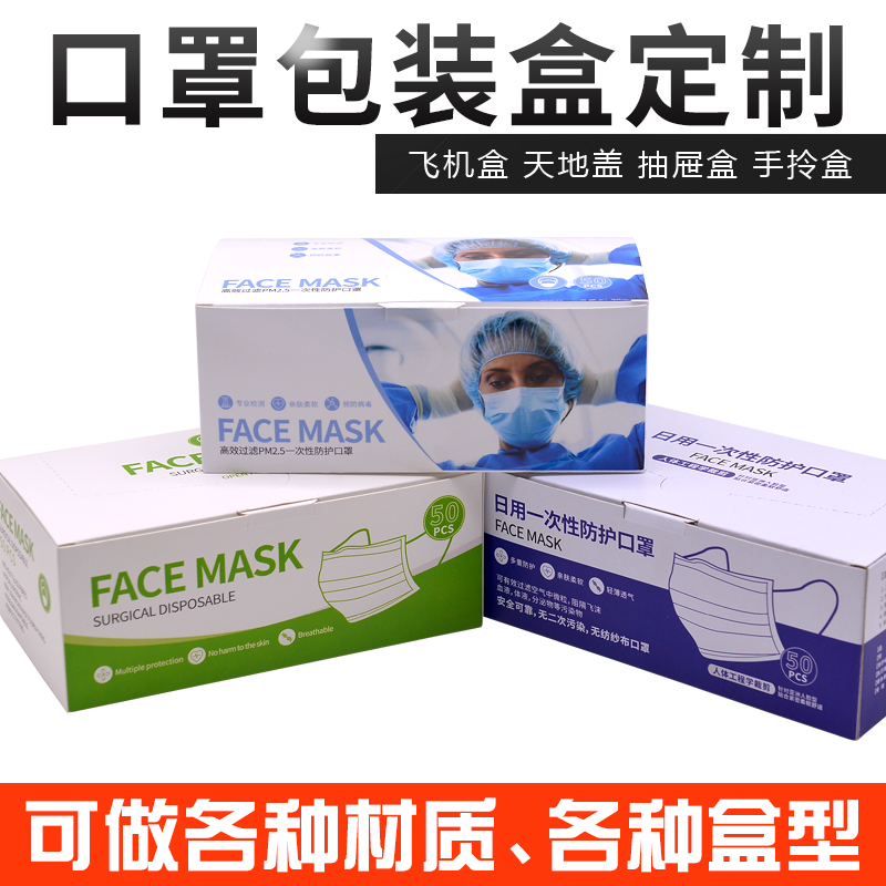 口罩等防護(hù)產(chǎn)品包裝彩盒設(shè)計定制