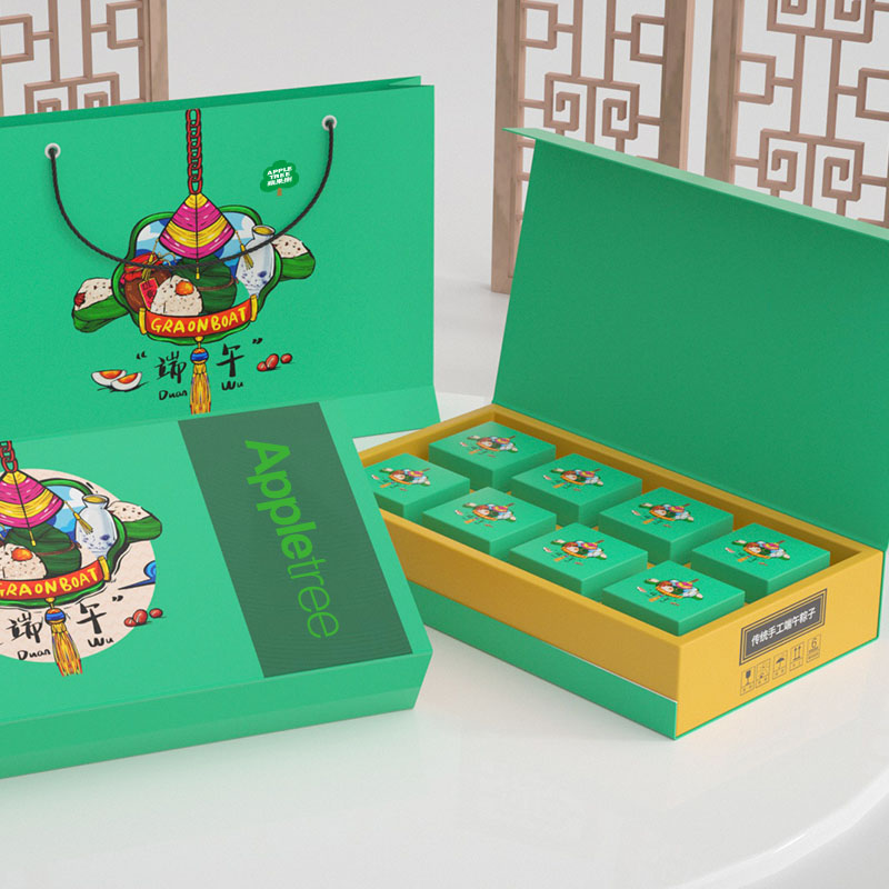 設計定制端午節(jié)粽子包裝禮品盒或彩箱
