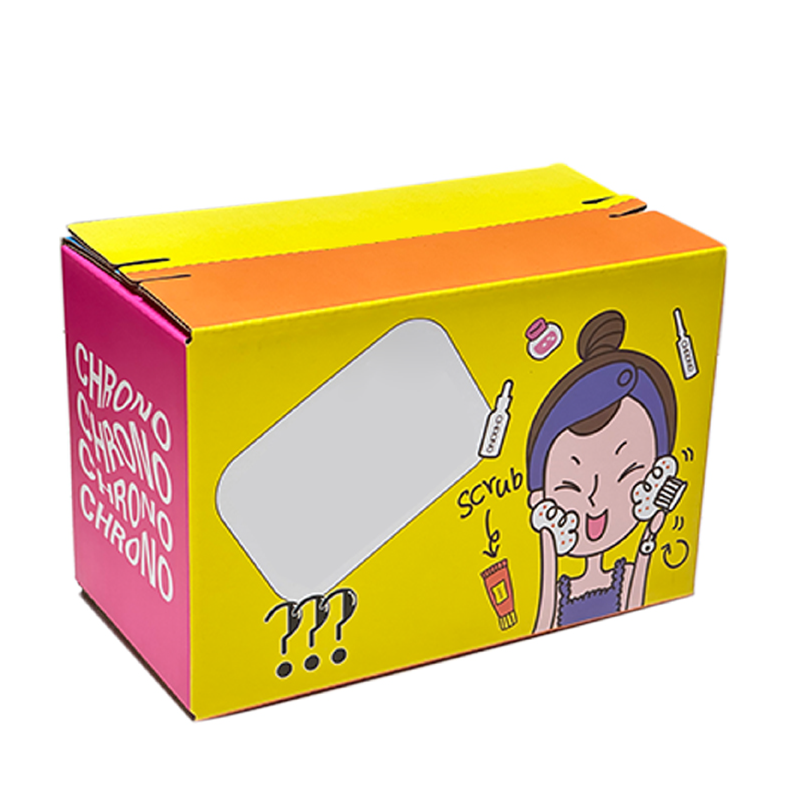 拉鏈紙箱快遞化妝品包裝盒定制