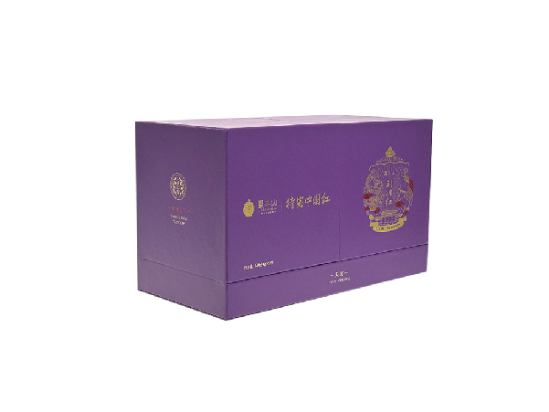 紫色包裝禮盒磁吸對開包裝禮品盒