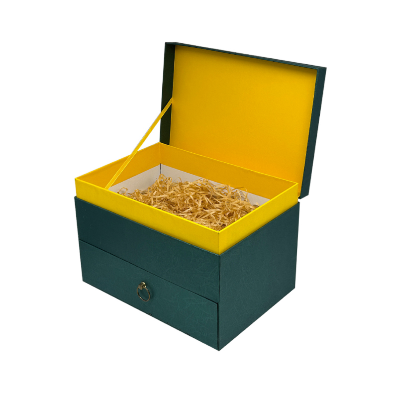 兩層化妝品茶酒餐具包裝節(jié)日禮品盒