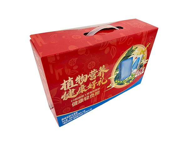 純牛奶豆奶酸奶包裝紙箱紅色彩箱