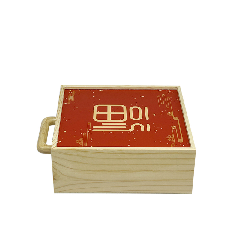 福字伴手禮盒包裝開窗創(chuàng)意木質(zhì)手提盒