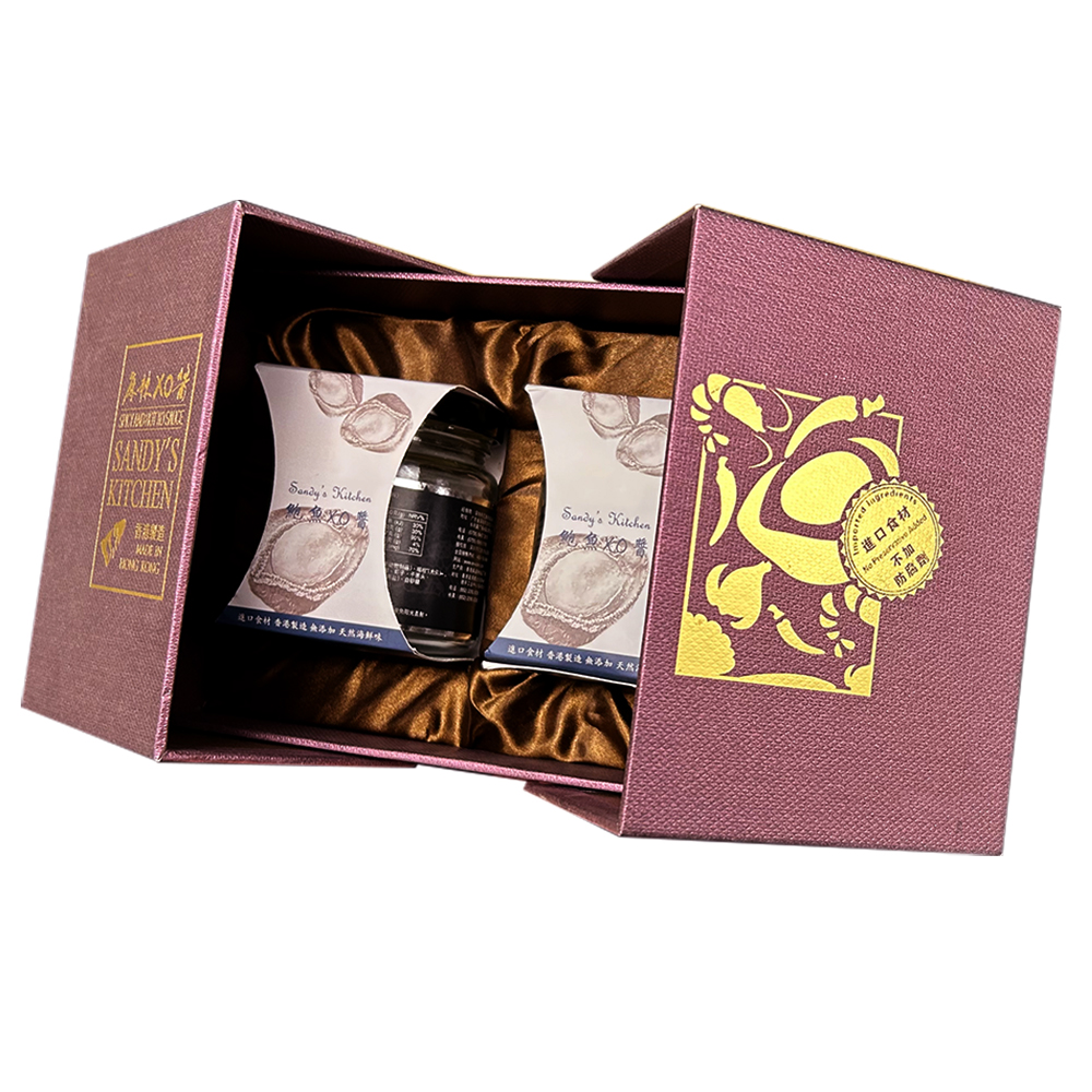 XO醬包裝盒禮盒對(duì)開門磁吸禮品盒