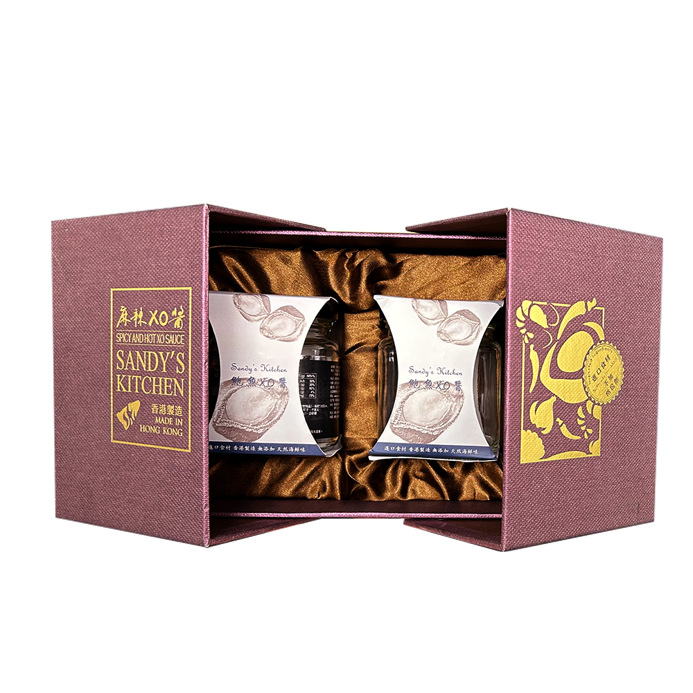 XO醬包裝盒禮盒對(duì)開門磁吸禮品盒