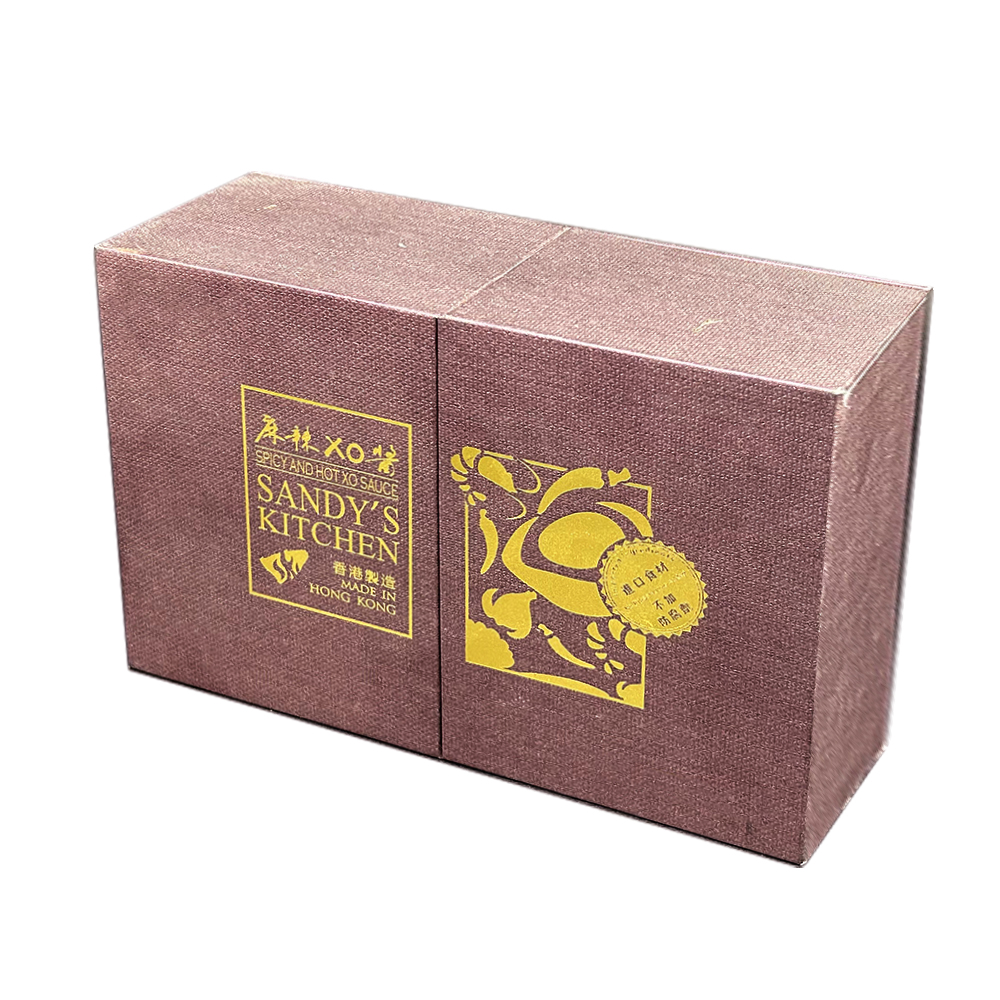 XO醬包裝盒禮盒對(duì)開門磁吸禮品盒