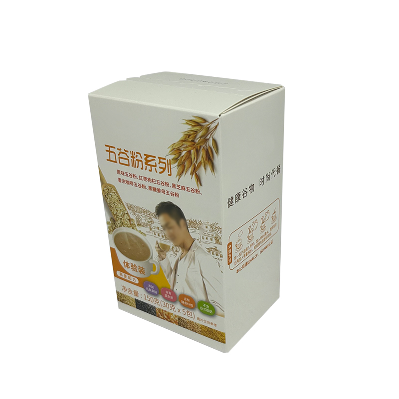 沖調(diào)飲品五谷雜糧粉包裝盒小彩盒定制工廠