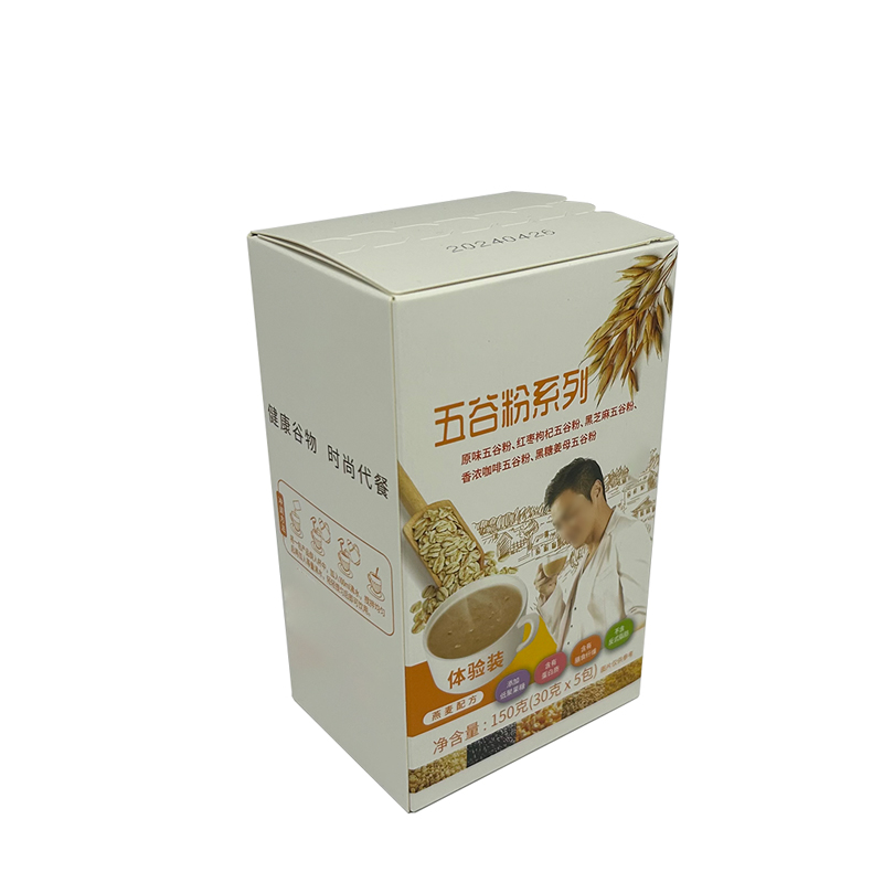 沖調(diào)飲品五谷雜糧粉包裝盒小彩盒定制工廠