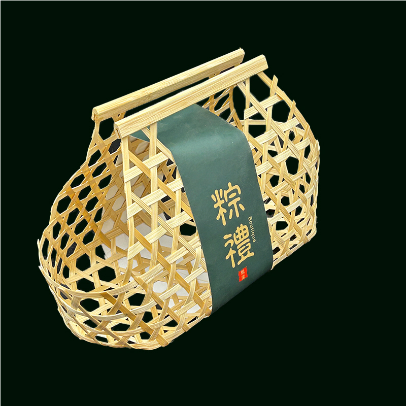 鏤空竹籃竹筐手提端午粽子禮品包裝籃子批發(fā)