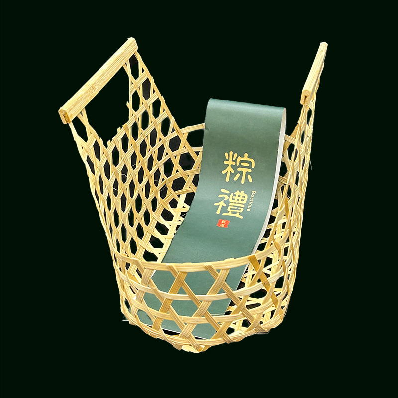 鏤空竹籃竹筐手提端午粽子禮品包裝籃子批發(fā)