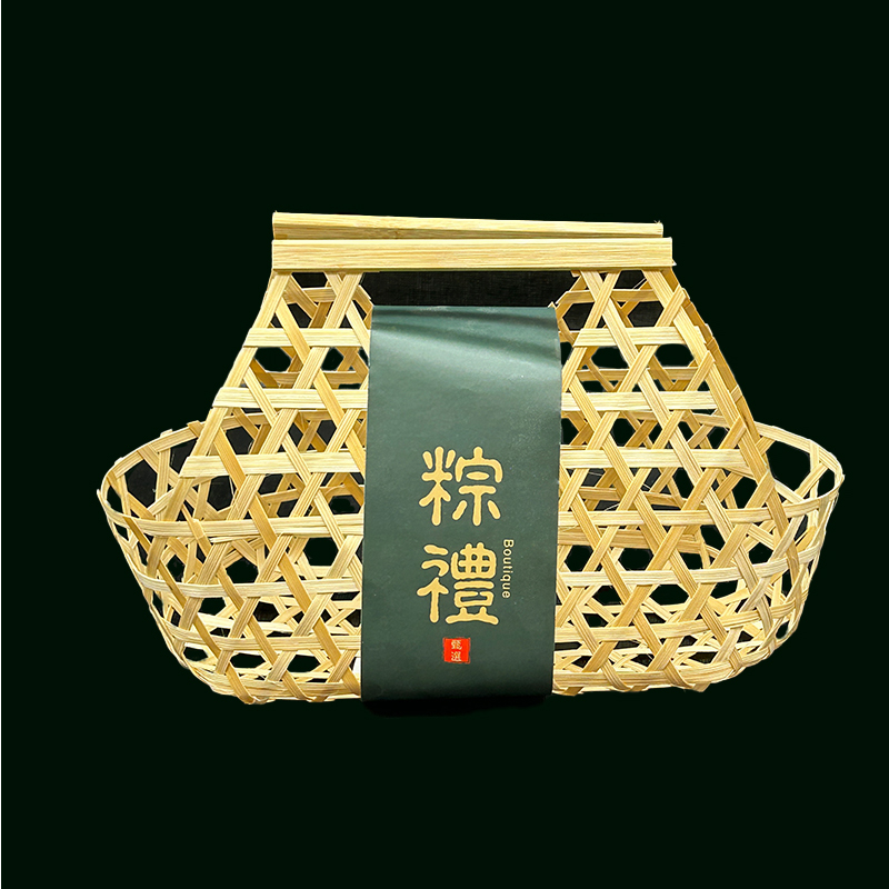 鏤空竹籃竹筐手提端午粽子禮品包裝籃子批發(fā)