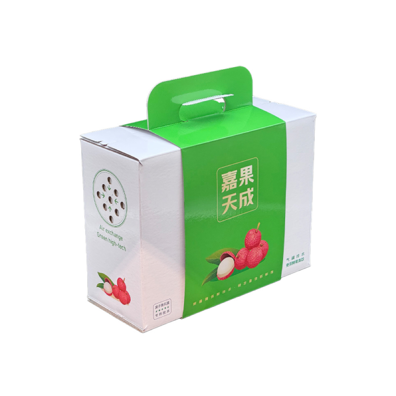 保鮮紙箱手提彩箱水果包裝設(shè)計定制